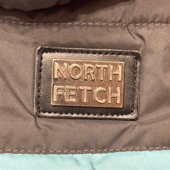 North Fetch Blue Dog Hooded Parka - Size Medium - Picture 3 of 4